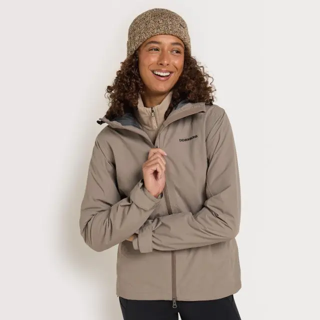 Didriksons Women's Trinya 3-in-1 Jacket, Ash Brown