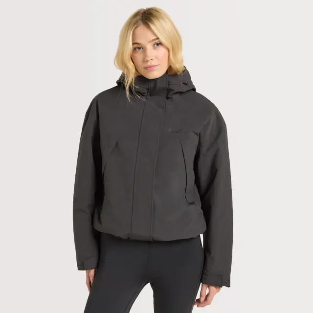 Jack Wolfskin Women's Iceflare Jacket Waterproof Jacket, Black