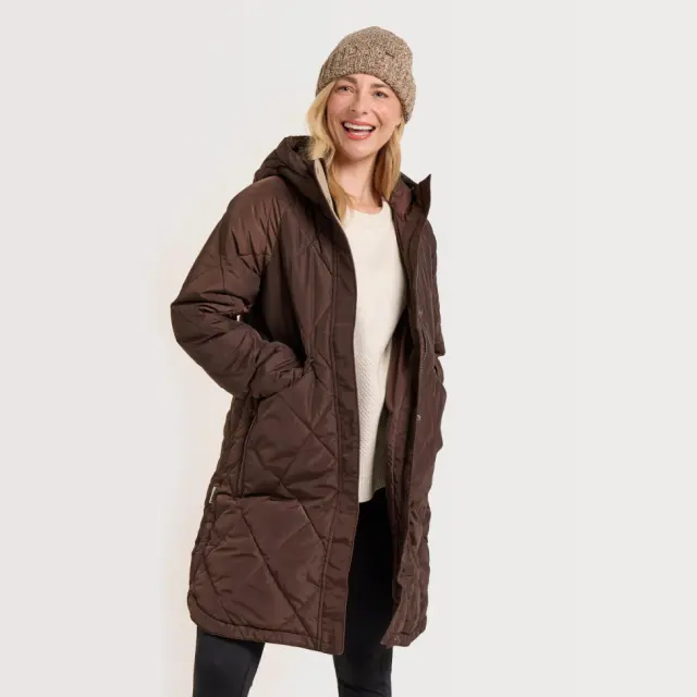 Craghoppers Women's Sweetgrass Hooded Jacket, Brown