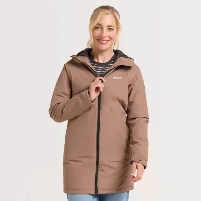 Regatta Women's Mabrie Waterproof Insulated Jacket, Mocha