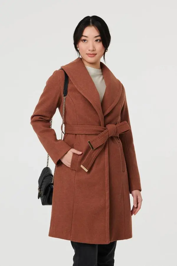 Wrap Front Tie Waist Coat