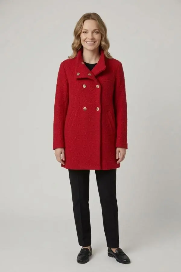 Double Breasted Teddy Coat