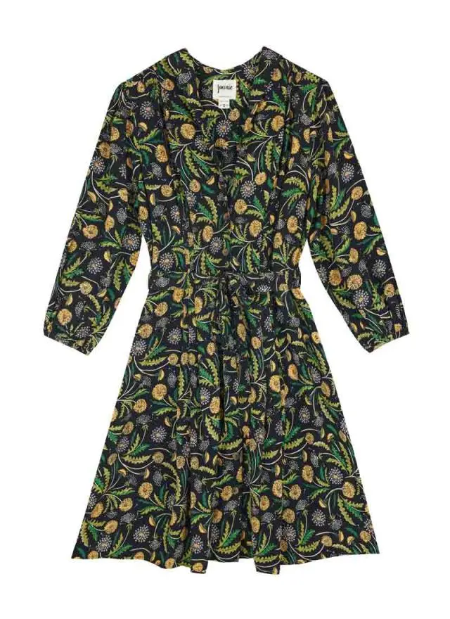 Joanie Clothing Barbara Dandelion Print Button