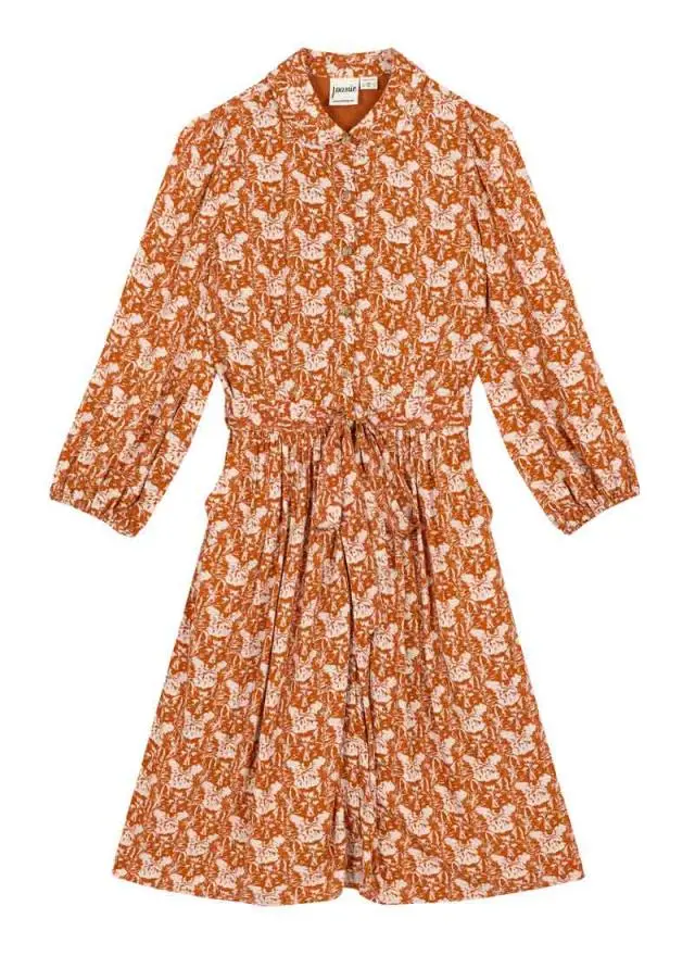 Joanie Clothing Andi Fox Print Shirt Dress 