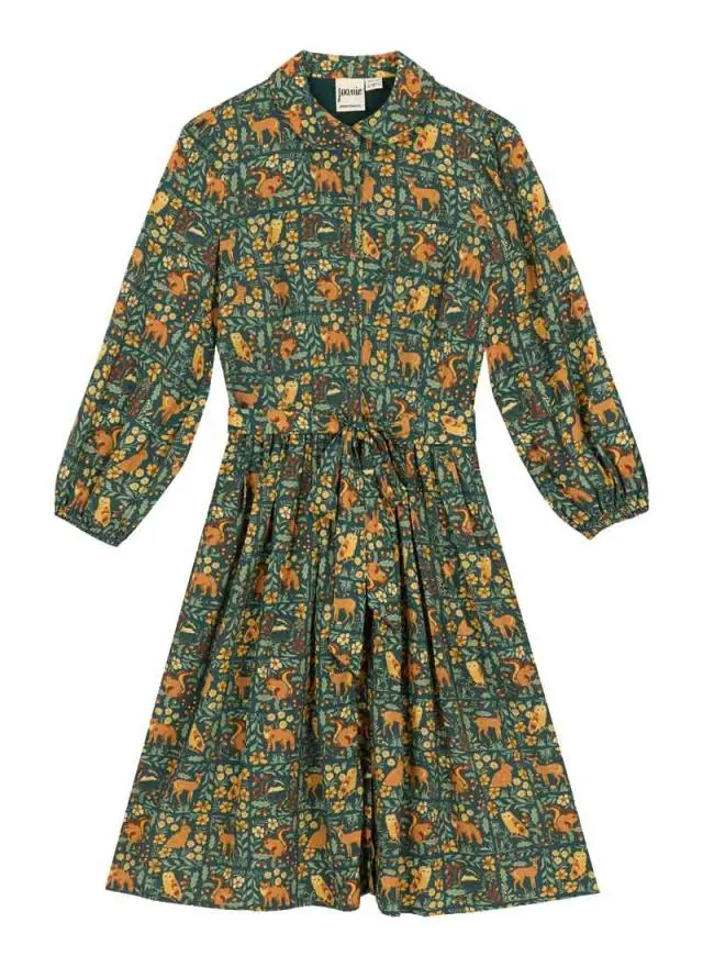 Joanie Clothing Andi Woodland Print Shirt Dress 