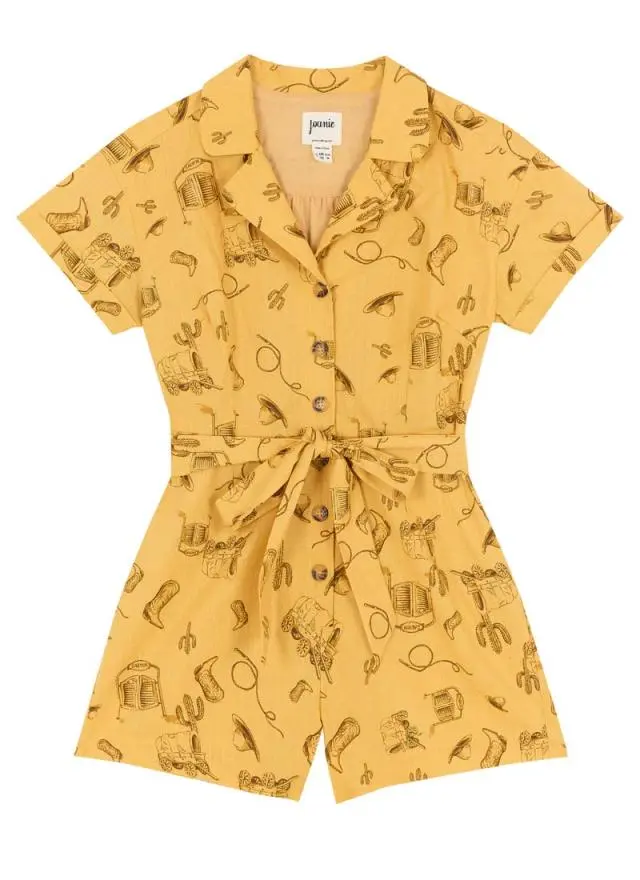 Joanie Clothing Alexandra Western Rodeo Print Playsuit