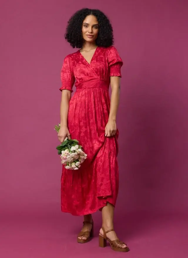 Joanie Clothing Alberto Floral Damask Midaxi Dress