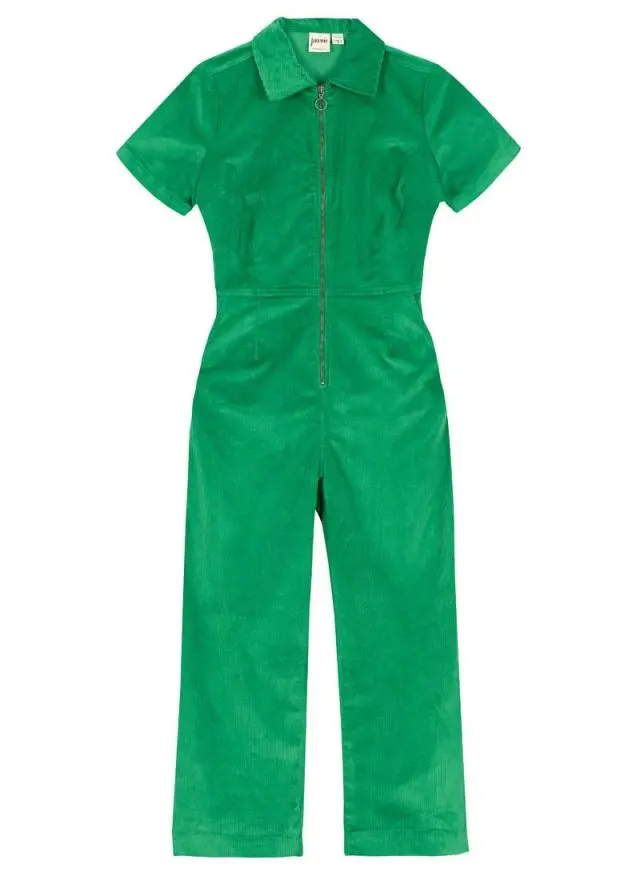 Joanie Clothing Robin Short Sleeve Corduroy Boilersuit 