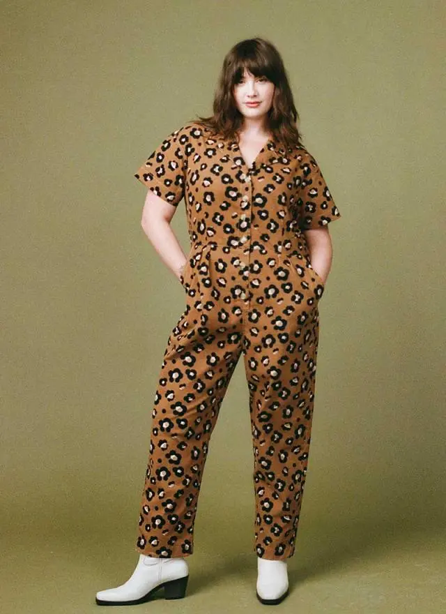 Joanie Clothing Anneka Daisy Leopard Print Boilersuit