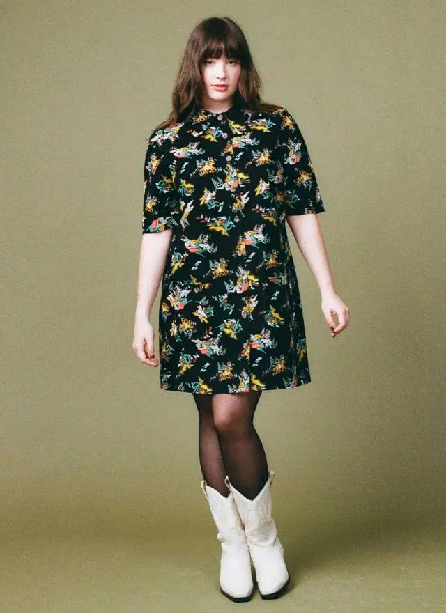 Joanie Clothing Anderson Cowgirl Print A-Line Shift Dress