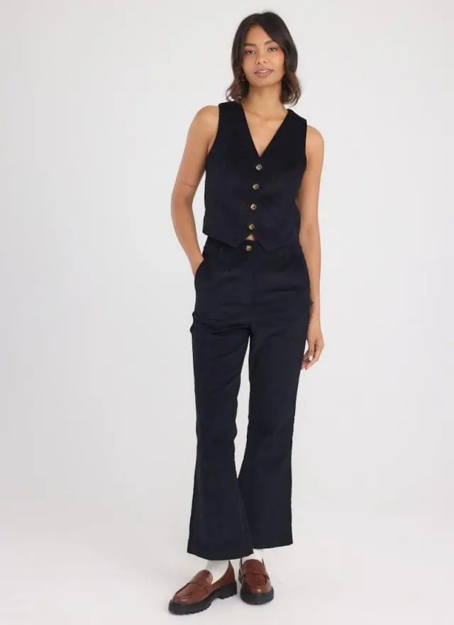 Joanie Clothing Richmond Corduroy Flared Trousers