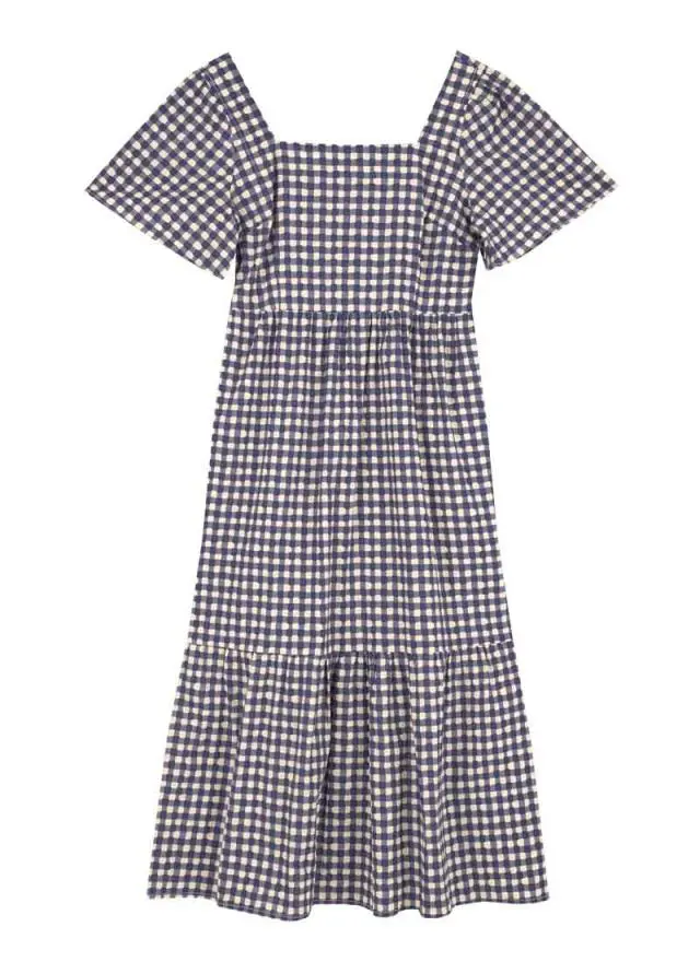 Joanie Clothing Georgia Gingham Square Neck Dress 