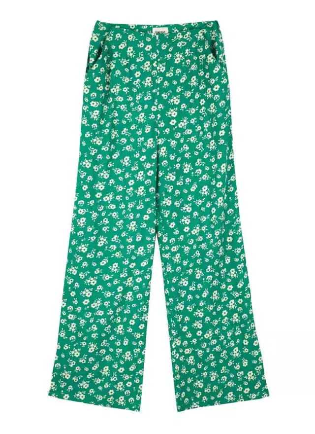 Romily Ditsy Floral Print Wide Leg Trousers