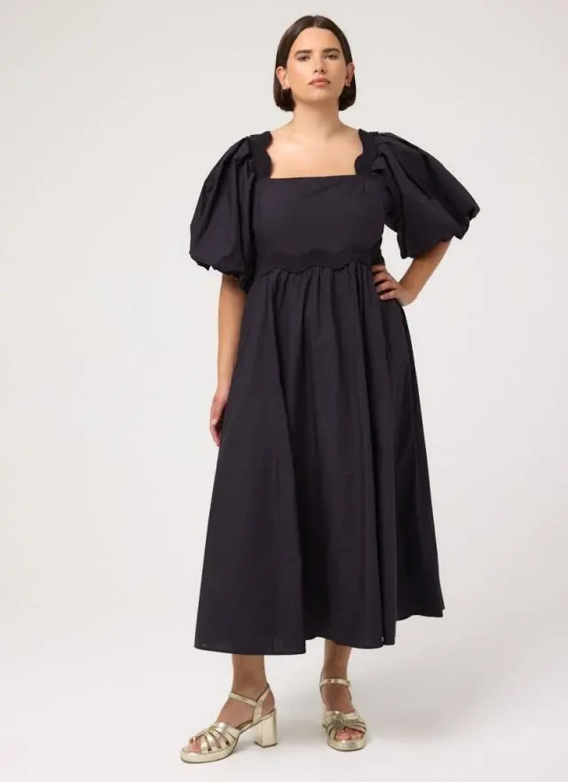 Joanie Clothing Stella Puff Sleeve Midaxi Dress