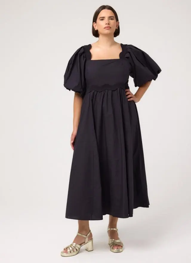 Joanie Clothing Stella Puff Sleeve Midaxi Dress 