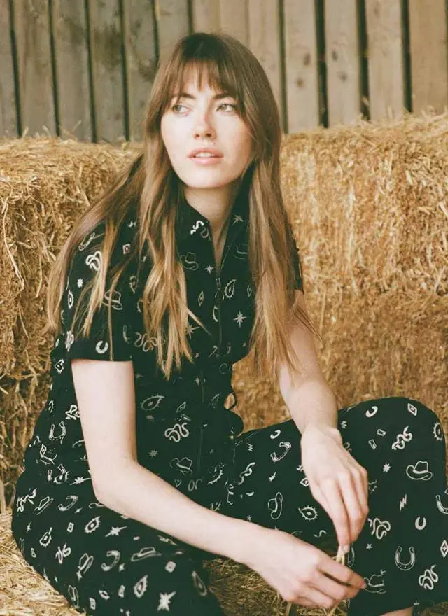Joanie Clothing Mork Western Print Short Sleeve Boilersuit 