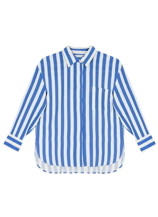 Joanie Clothing Maxine Bold Stripe Oversized Shirt 