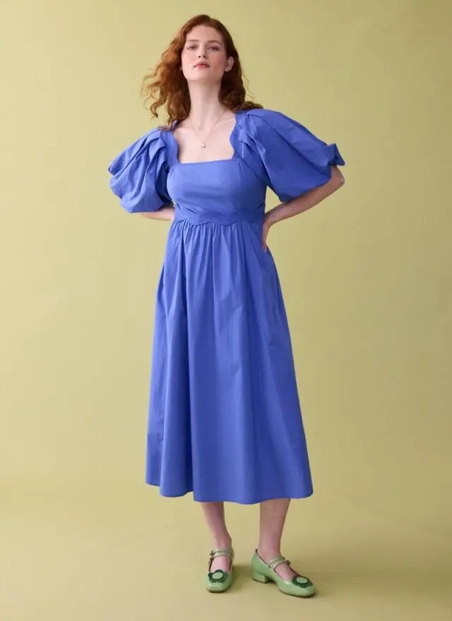 Joanie Clothing Stella Puff Sleeve Midaxi Dress 