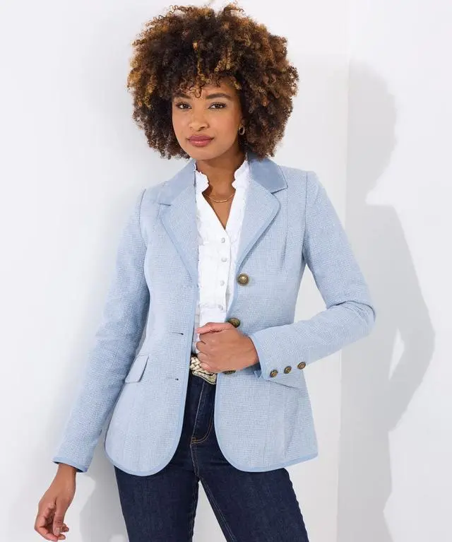 Women's Joe's Favourite Forever Jacket - Size 10 - Blue - by Joe Browns