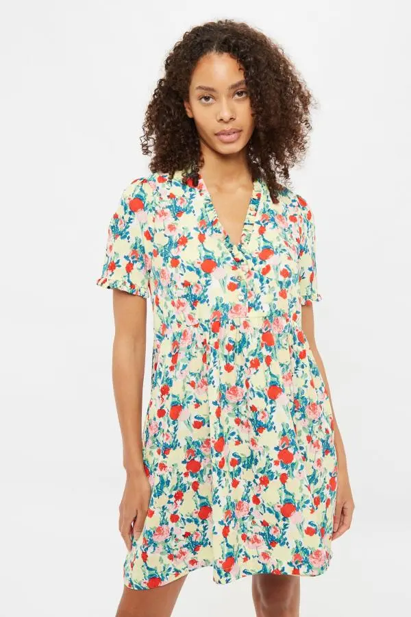 Cosima Monet Flower Mini Dress