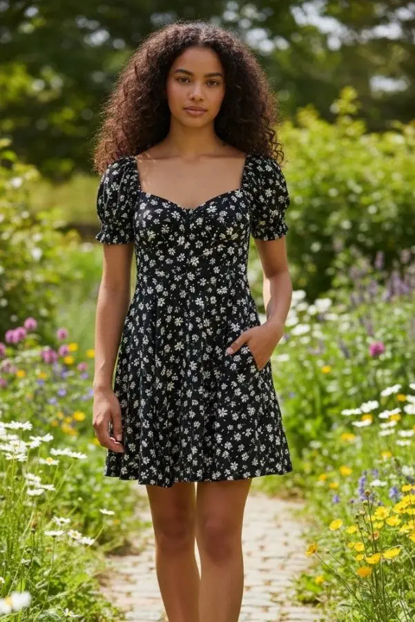 Luiza Daisy Drop Mini Dress