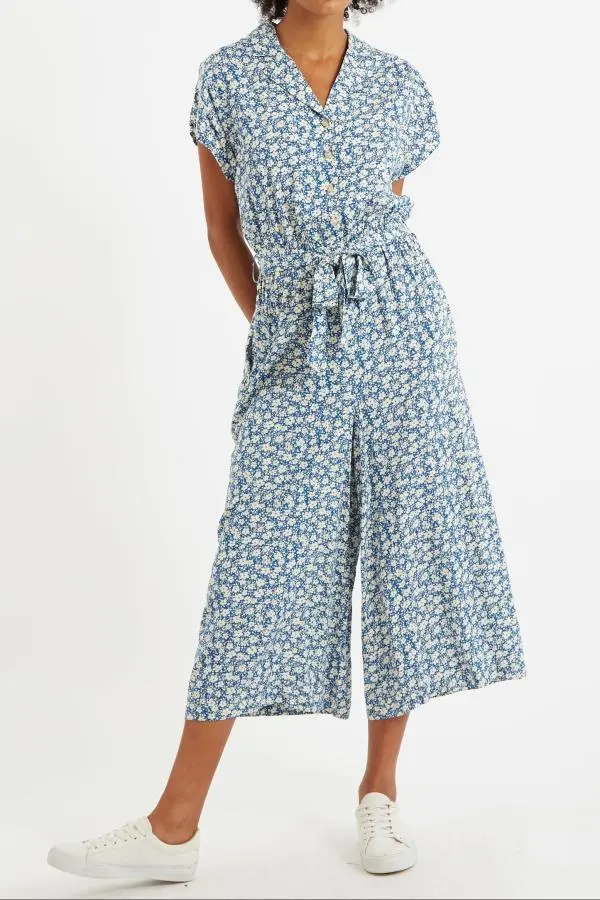 Mafalda Periwinkle Cropped Jumpsuit