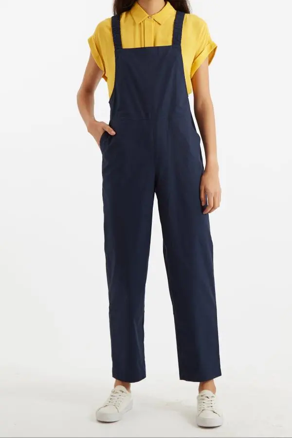 Tippie Poplin Dungarees Navy