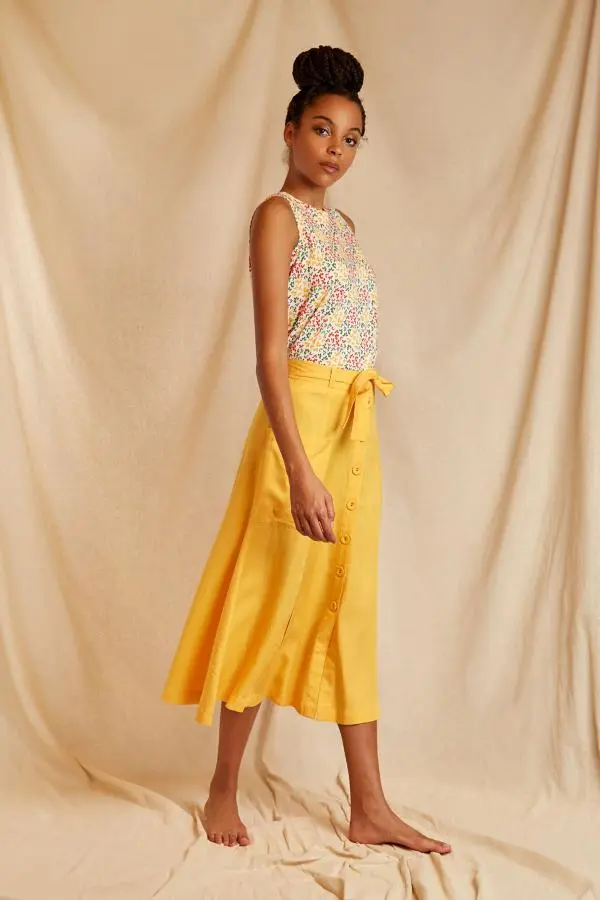 Louche Sustain Floris Skirt