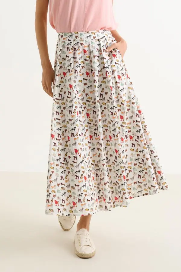 Lizea Dogs Day Midi Shirt - Multicoloured