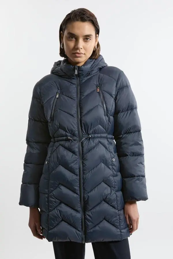 Tall Lightweight Packable Coat - Navy