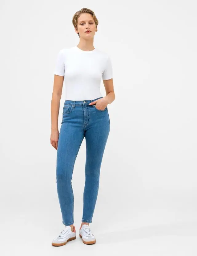 French Connection High Waisted Skinny Jeans Blue
