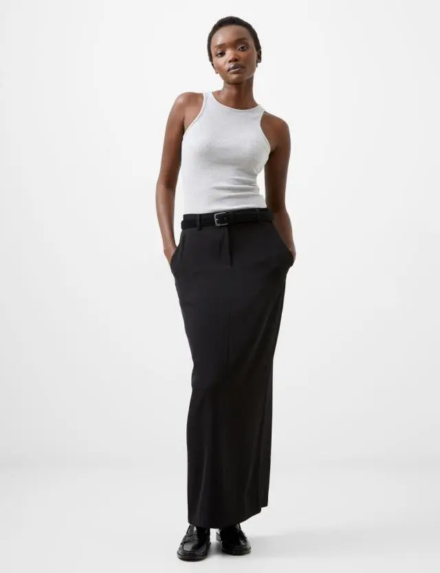French Connection Women's Midi Skater Skirt 