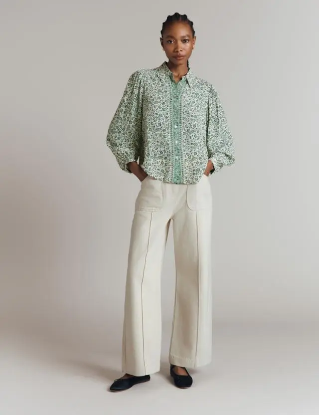 Ghost female High Waisted Wide Leg Jeans 