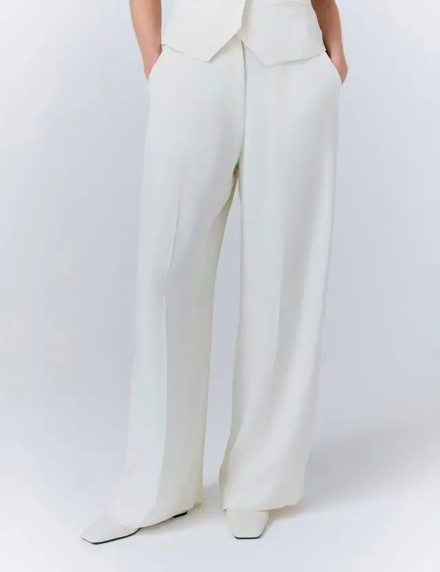 Ghost Women's Crepe Wide Leg Trousers