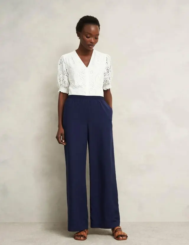 Hobbs Women's Wide Leg Trousers