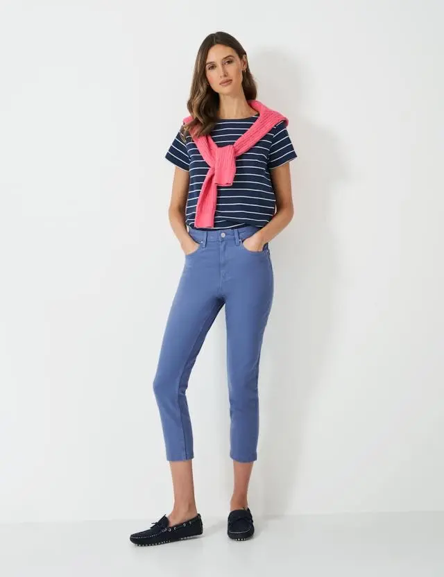 Crew Clothing Women's High Waisted Skinny Cropped Jeans