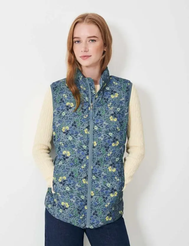 Crew Clothing Women's Floral Lightweight Gilet