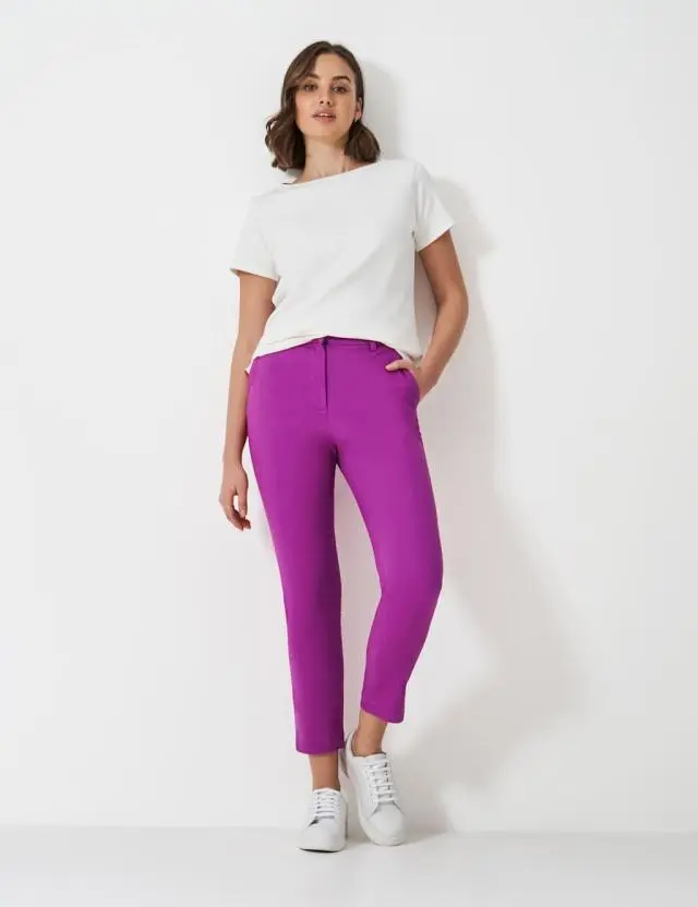 Crew Clothing Women's Cotton Rich Skinny Cropped Chinos