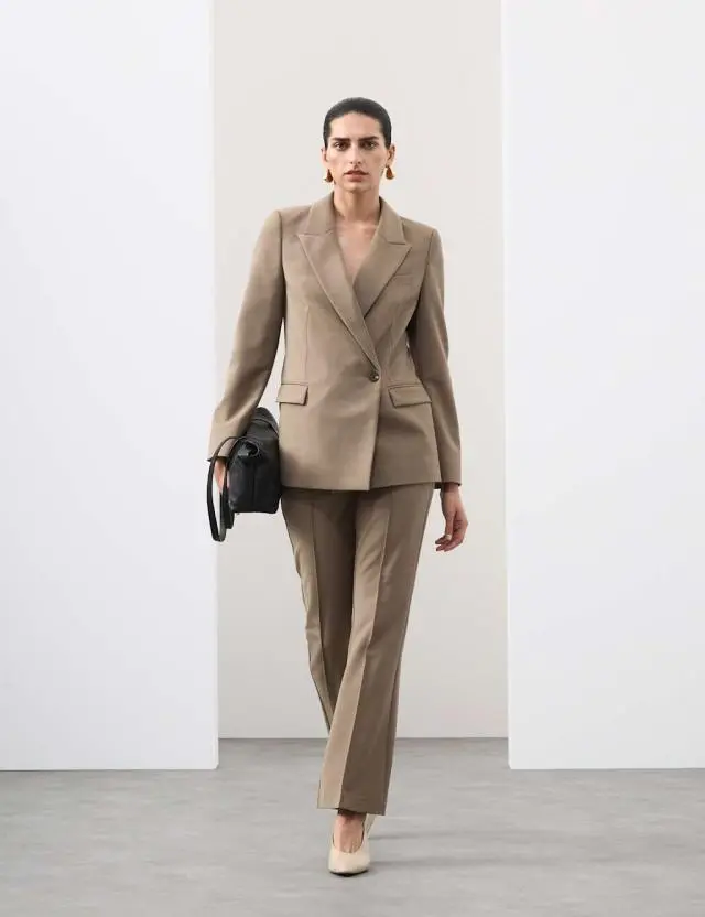 Autograph Women's Wool Blend Double Breasted Blazer