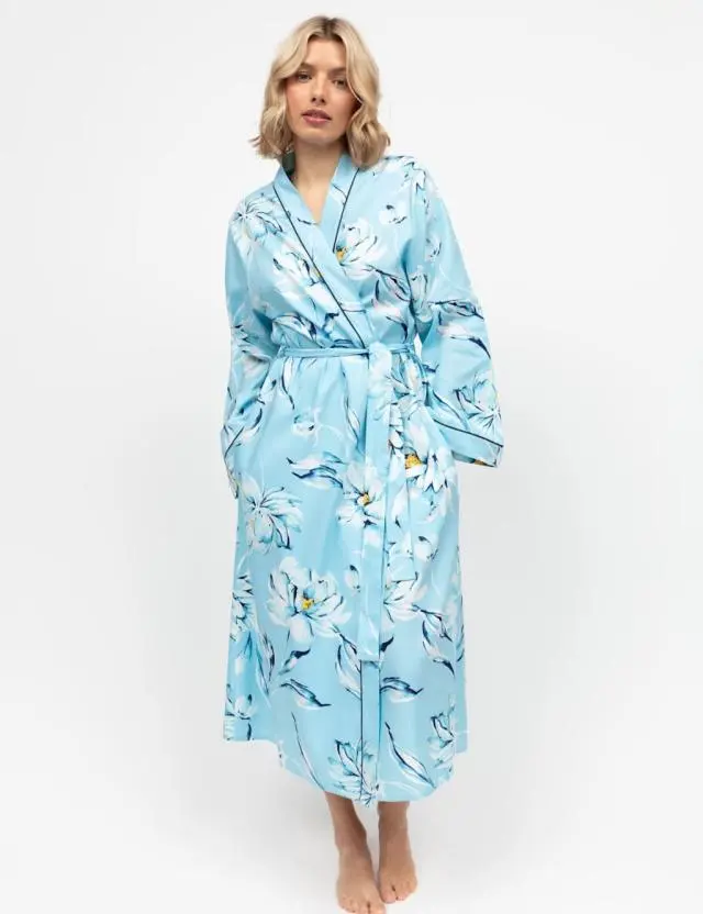 Cyberjammies Women's Cotton Modal Floral Dressing Gown