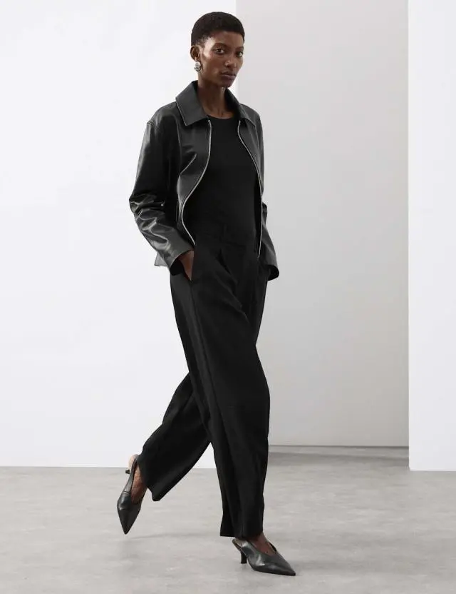 Autograph Women's Tailored Barrel Leg Trousers with Wool