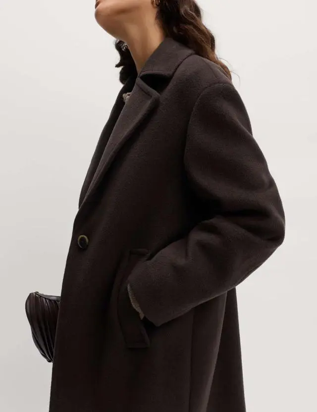 M&S Women's Single Breasted Tailored Coat