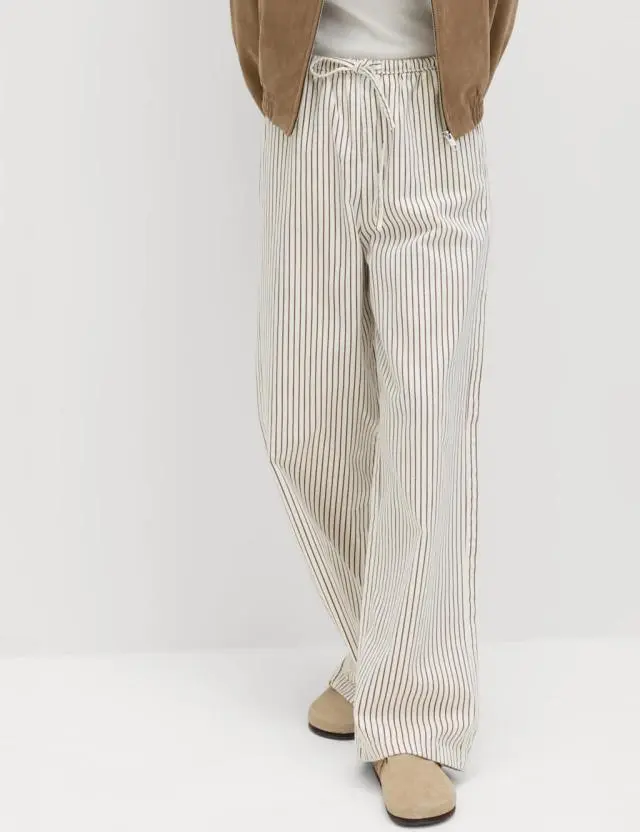 M&S Denim Drawstring Wide