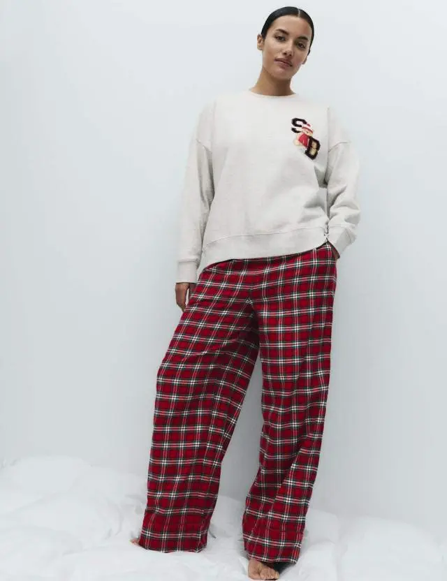 M&S Women's Spencer Bear™ Family Christmas Pyjama Set