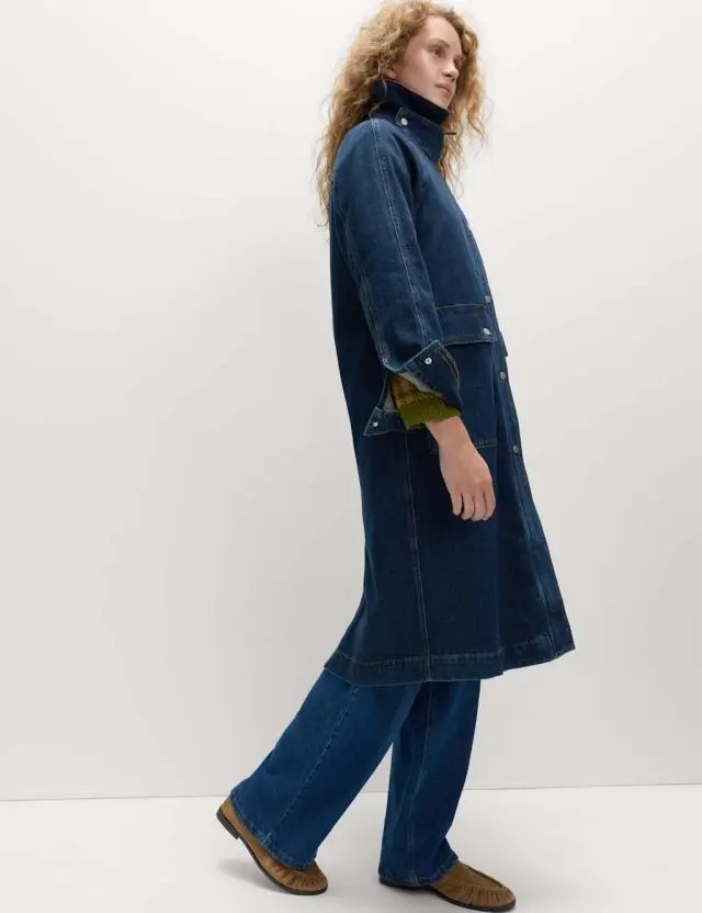 M&S Women's Denim Car Coat