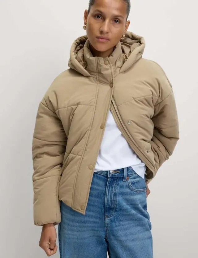 M&S Women's Thermowarmth™ Hooded Puffer Jacket