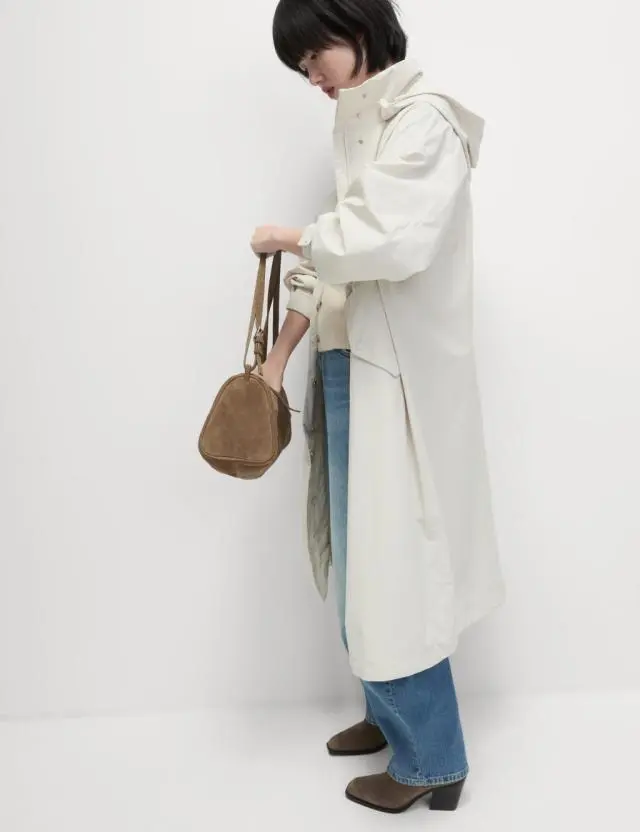 M&S Women's Petite Waterproof Oversized Longline Parka Coat