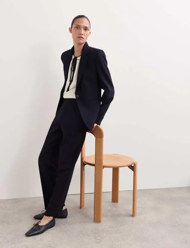 Jaeger Women's Pure Wool Crepe Blazer