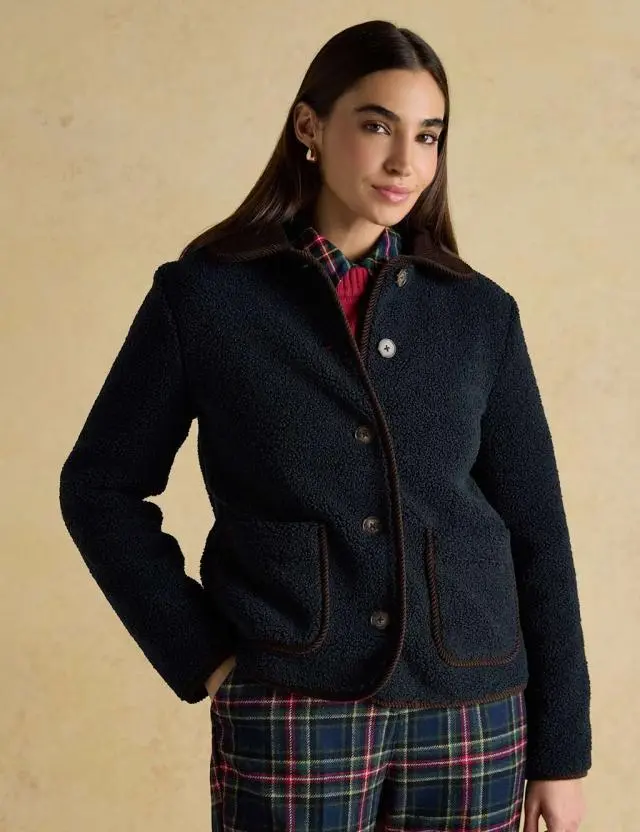Joules Women's Fleece Collared Jacket