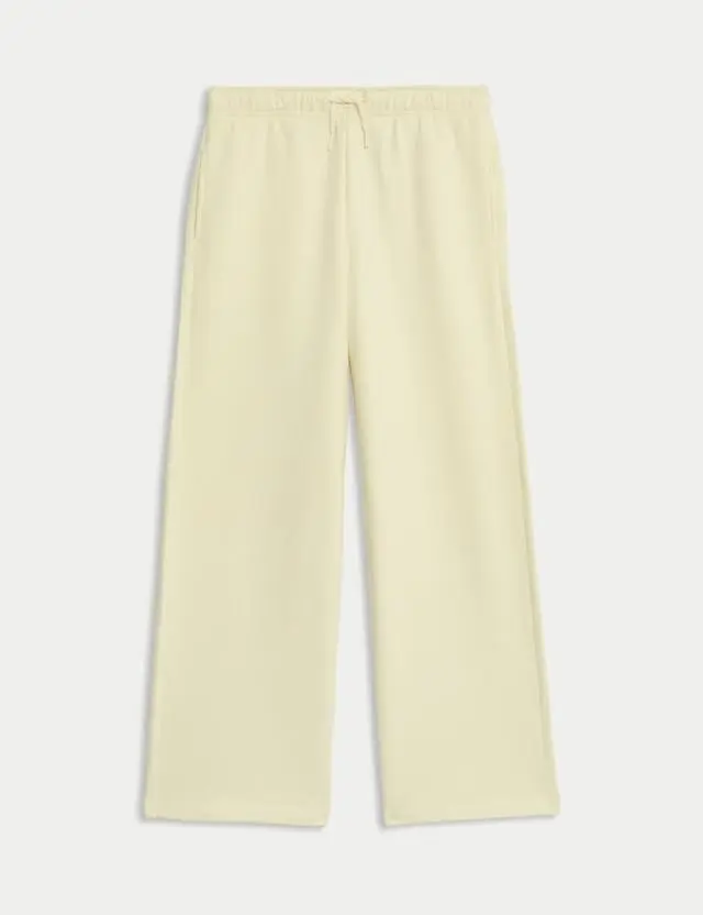 M&S Wide Leg Cotton Rich Joggers (2